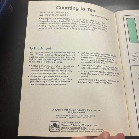 Vintage 1984 GOLDEN STEP AHEAD Addition Flash Cards-& Counting To Ten & Shapes - Picture 2 of 8